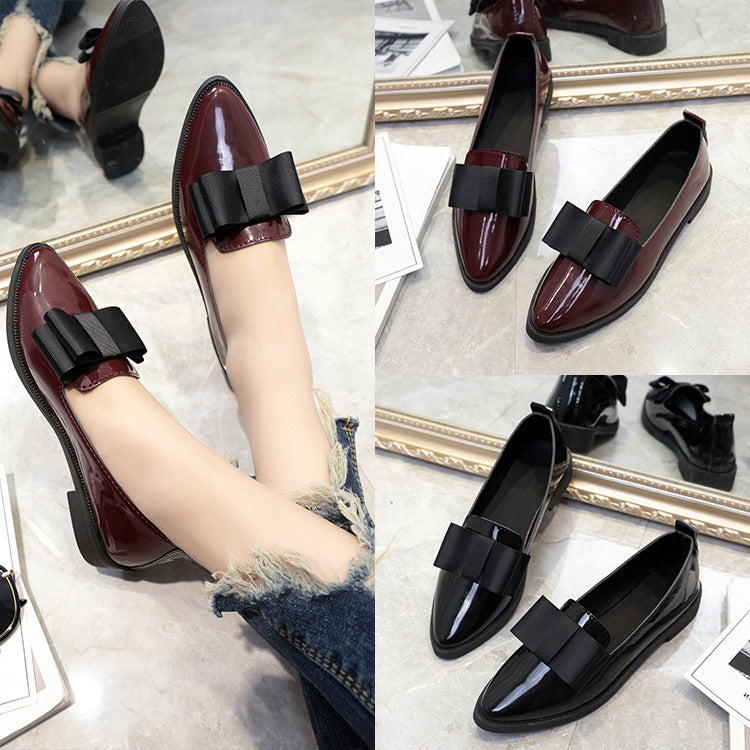 Women Flats Bowtie Loafers Shoes Women Ballet Flats