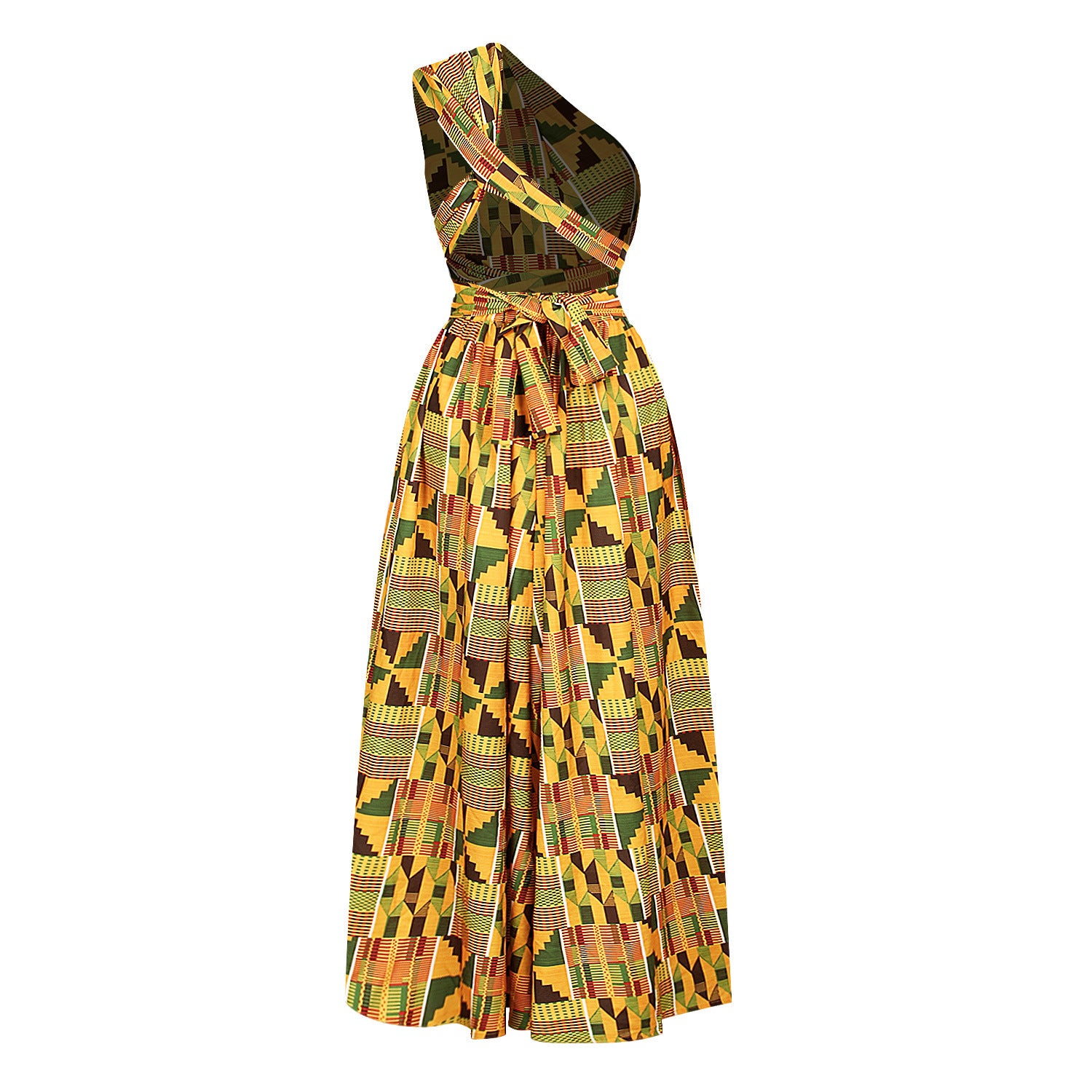 Explosive African style digital printing DIY straps, more dresses, female split sexy long skirts, factory direct sales