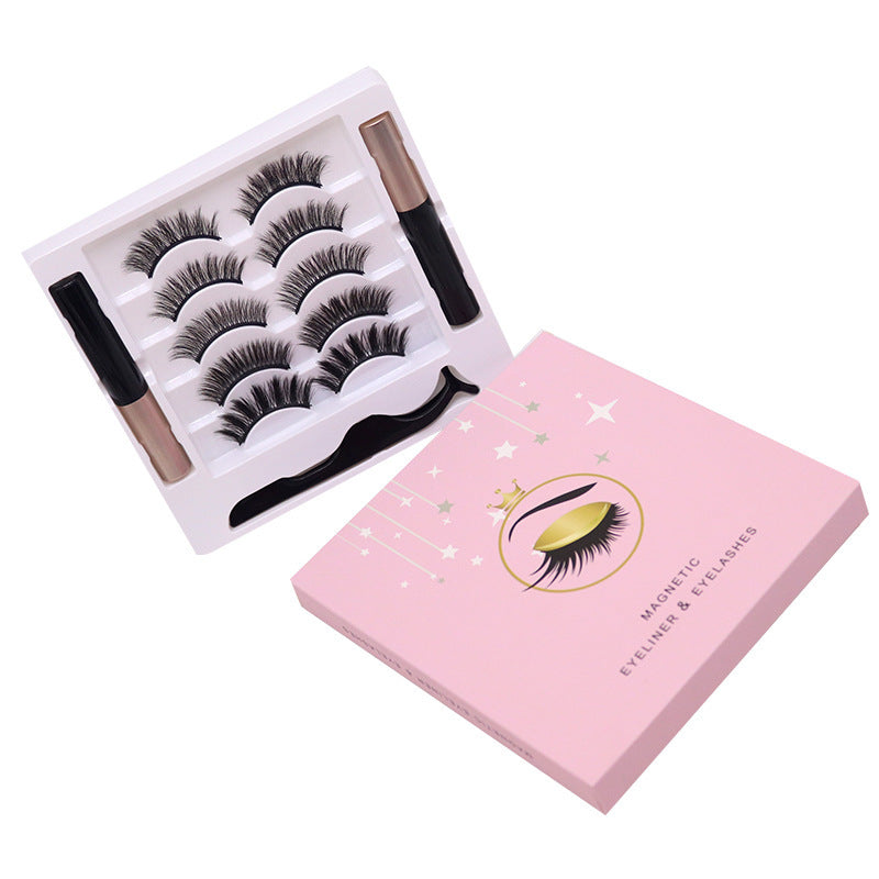 Magnetic Eyelashes Eyeliner Set Long Lasting False Mink