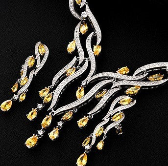 New Crystal Jewelry Zircon Jewelry Set