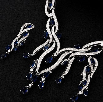 New Crystal Jewelry Zircon Jewelry Set