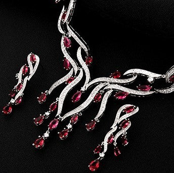 New Crystal Jewelry Zircon Jewelry Set